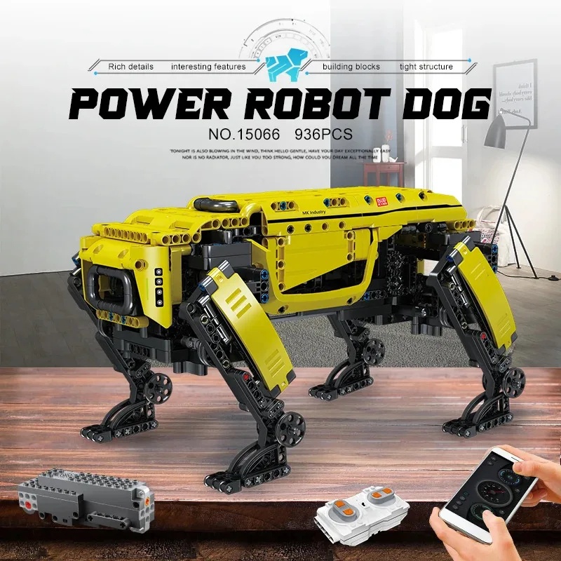 Home Security Robot Dog - MOULD KING 15066/15075 Technische Robot Speelgoed
