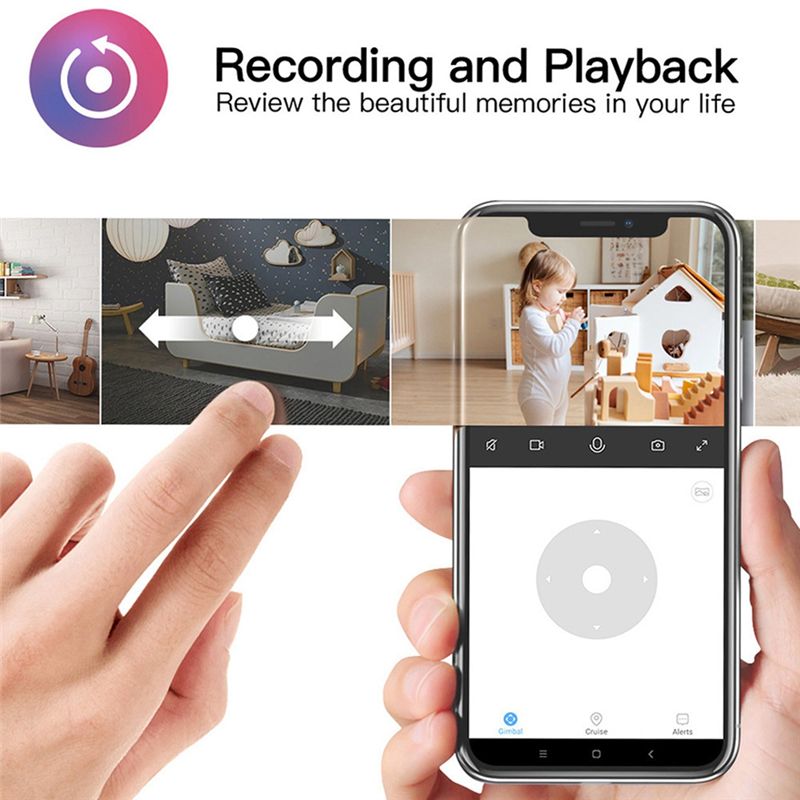 Home Security Monitoring - Essentiële wifi-camera voor binnen, Tuya-camera, babyfoon,