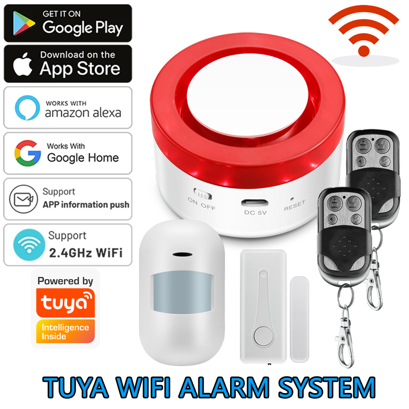 Home Security Ultimate - WiFi Tuya Alarmsysteem 120DB Draadloze WIFI
