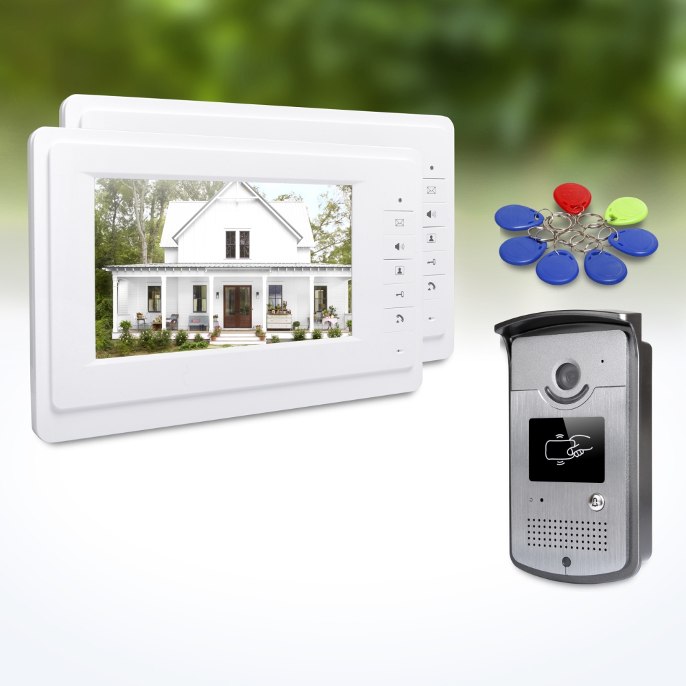 Home Security Kit - 1 buitencamera 2 binnenmonitoren 7 inch