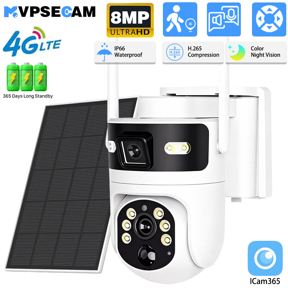 Ip Camera Outdoor 4K - 8MP 4K 4G Sim-kaart PTZ IP