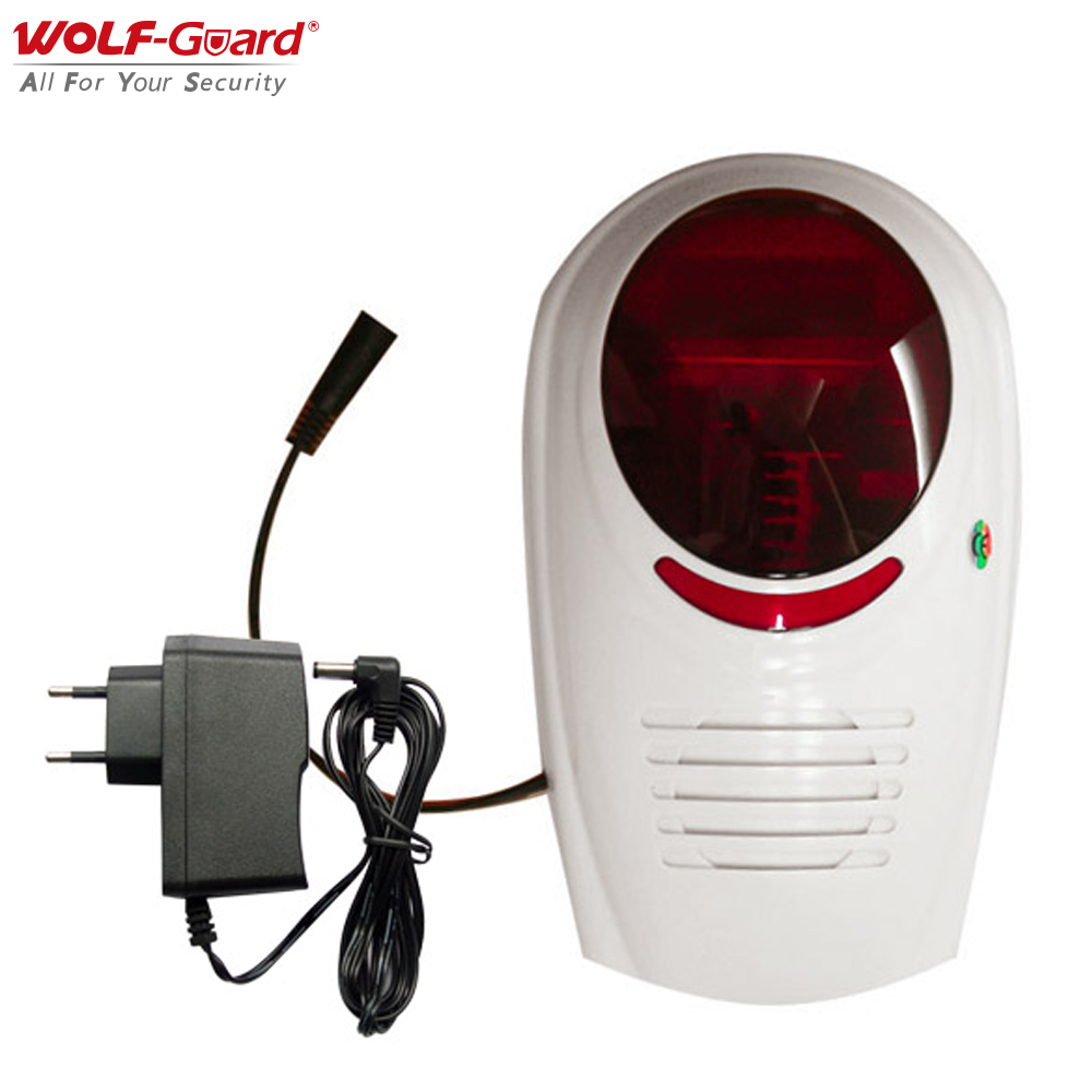 Home Security Ultimate - Wolf-Guard 433MHz Draadloos Geluid Knipperende Sirene