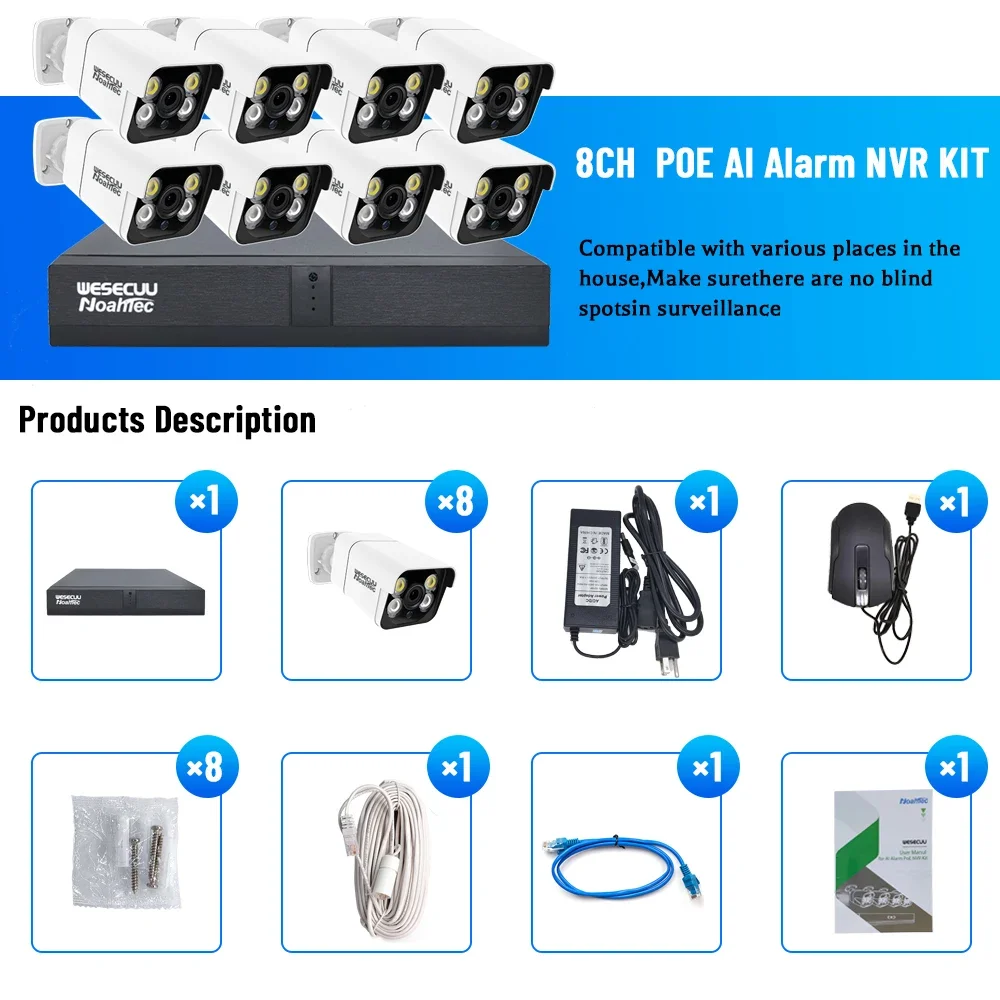 Ip Camera Outdoor 4K - Fabrikant 5mp 4k 8mp 4 8