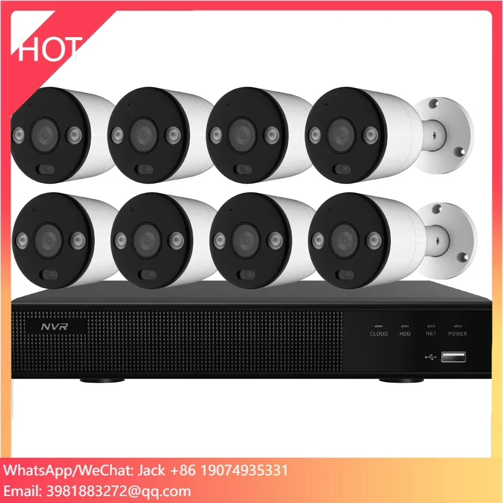 Ip Camera Outdoor 4K - 8CH 4K PoE beveiligingscamera systeem thuisbewaking