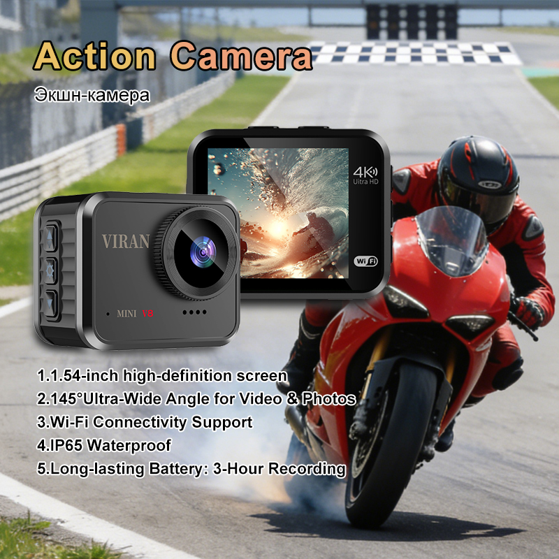 Ip Camera Outdoor 4K - Mini-actiecamera 4K Ultra HD 16 MP