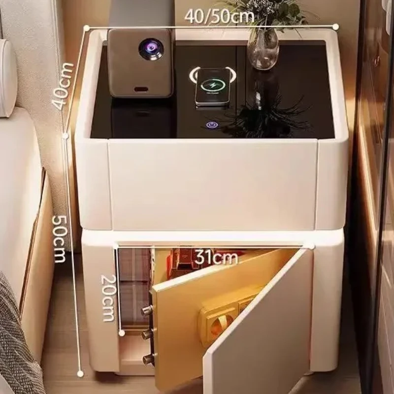 Home Security Of America - Nachtkastje Beveiliging Multifunctioneel Draadloos opladen Wachtwoordvergrendeling