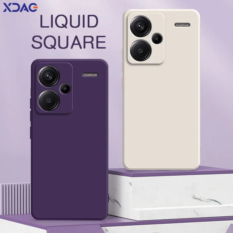 Xiaomi Home Security 360 - Vierkante Vloeibare Siliconen Telefoonhoes Voor Xiaomi