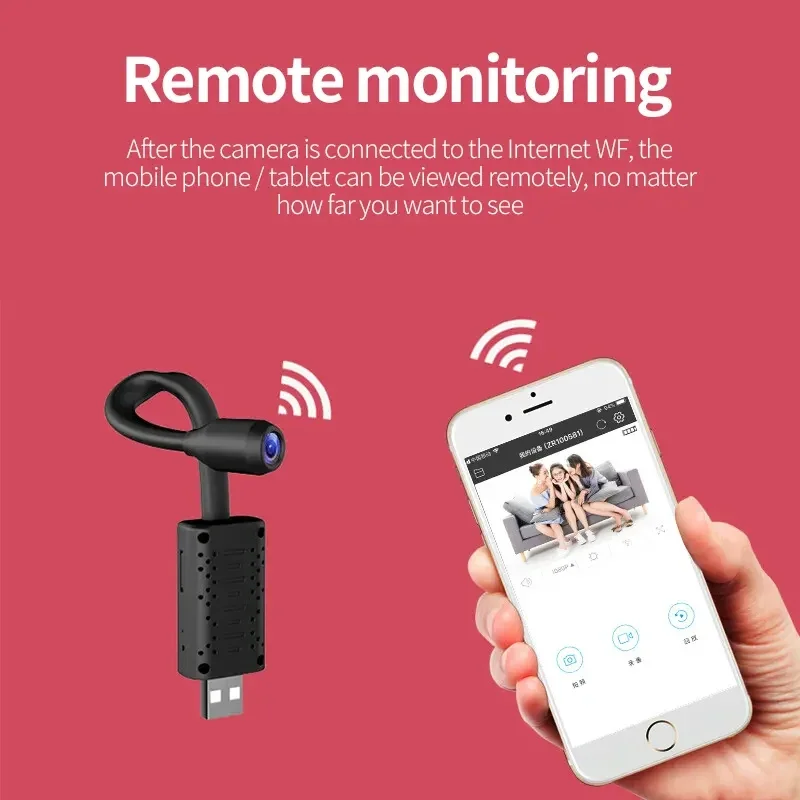 Home Security Monitoring System - 4K USB-bewaking WiFi-camera's Mini flexibele lenskabel
