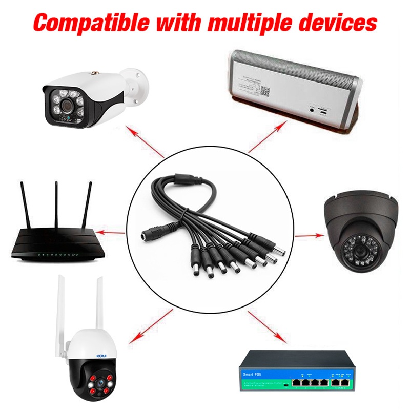 5.5x2.1mm 1 Vrouw naar 2 4 8 M - Home Security Ultimate recensie en prijs
