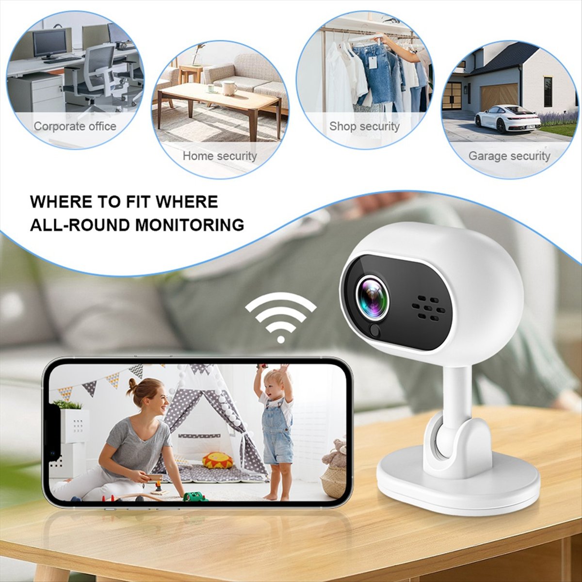 A4 1080P Smart Mini Wifi IP-ca - Home Security Indoor Cameras recensie en prijs