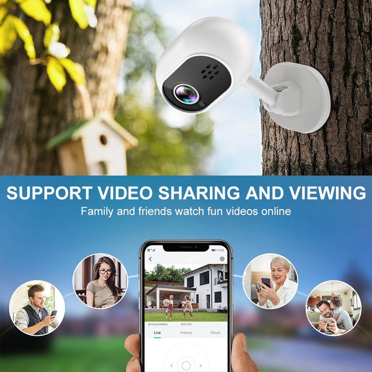 A4 1080P Smart Mini Wifi IP-ca - Home Security Indoor Cameras recensie en prijs