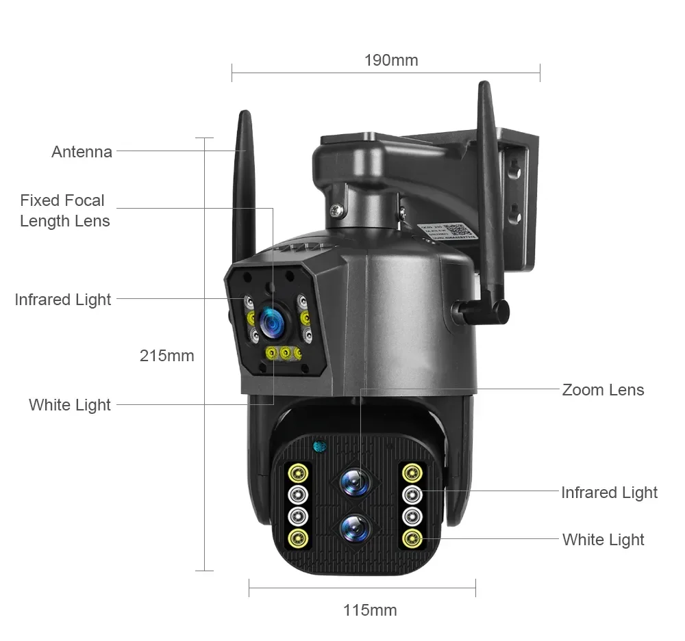 4K 4MP 10x zoom LTE 4G simkaar - Ip Camera Outdoor 4K recensie en prijs