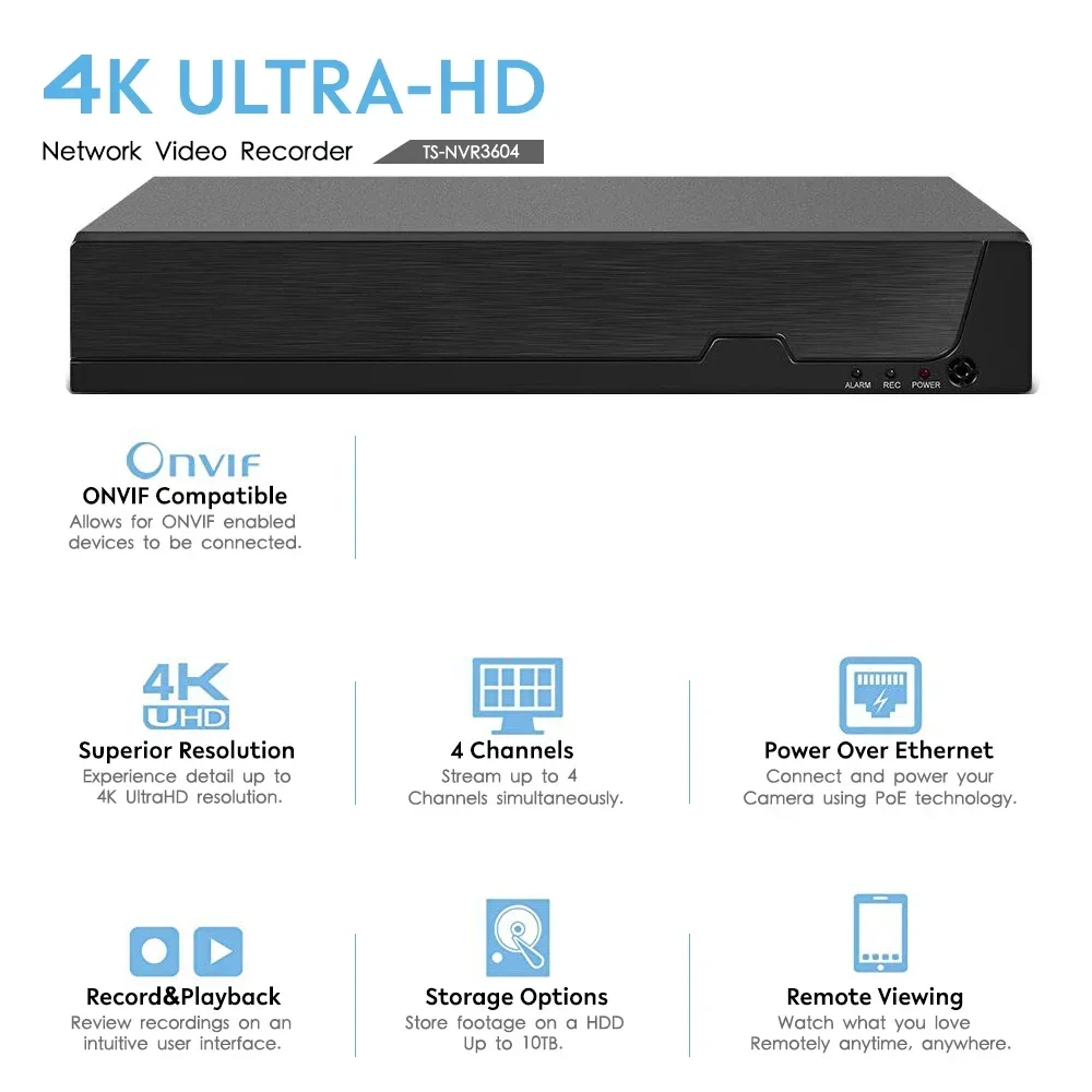 4CH NVR H.265 Buiten 8MP Ultra - Ip Camera Outdoor 4K recensie en prijs