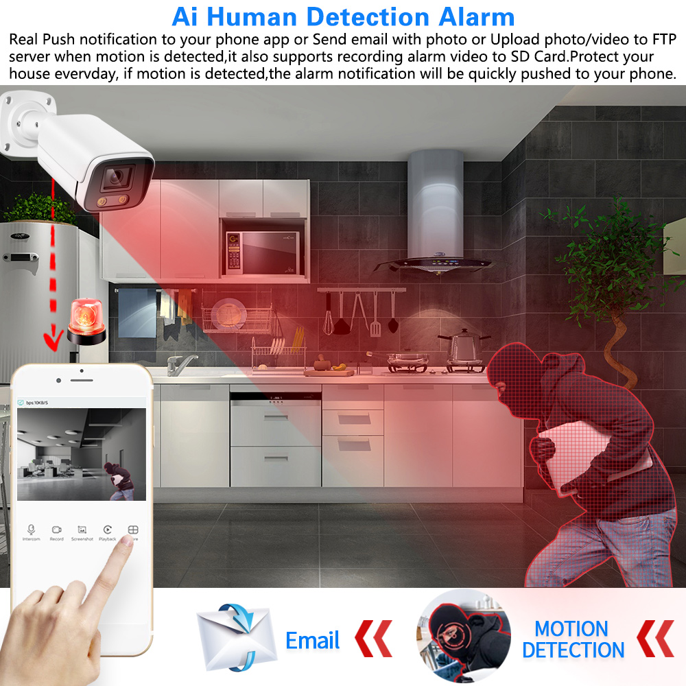 8mp Gezicht Full Color Nachtzi - Ip Camera Outdoor 4K recensie en prijs