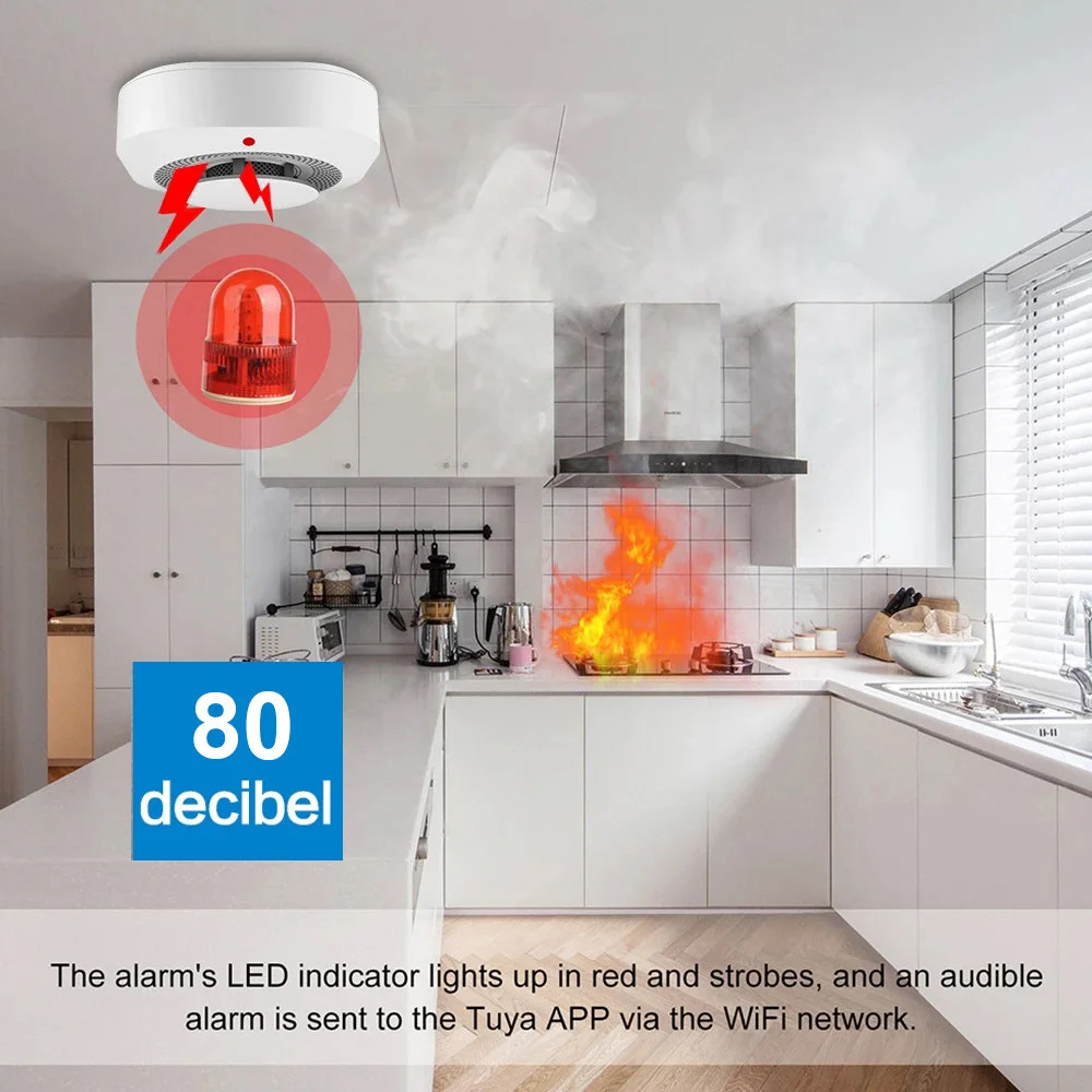 Tuya Zigbee WiFi slimme rookme - Home Security Monitoring System recensie en prijs