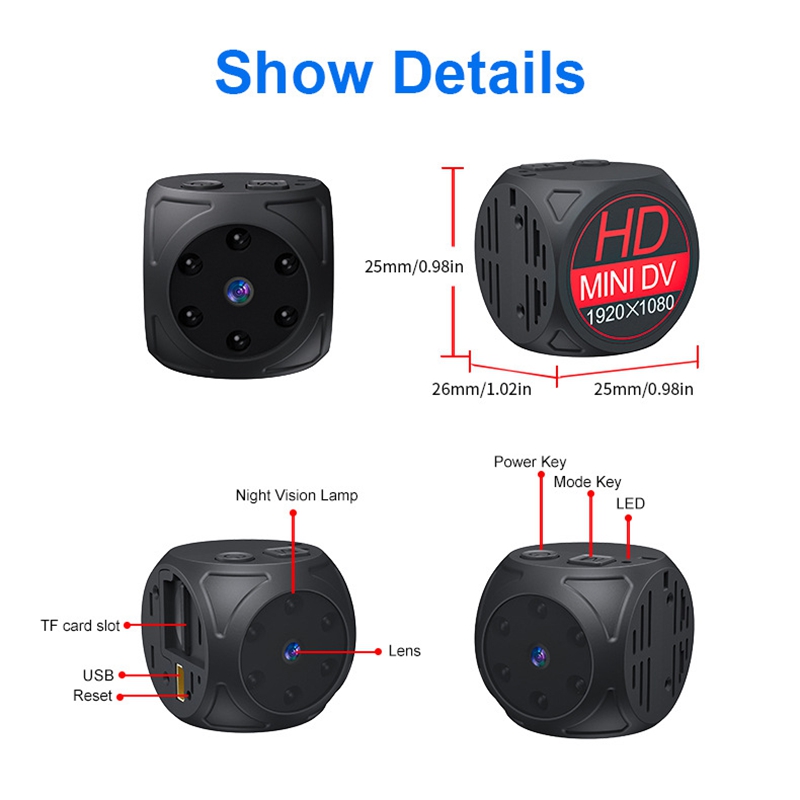 Mini HD Camera 1080p Draagbare - Home Security Indoor Cameras recensie en prijs