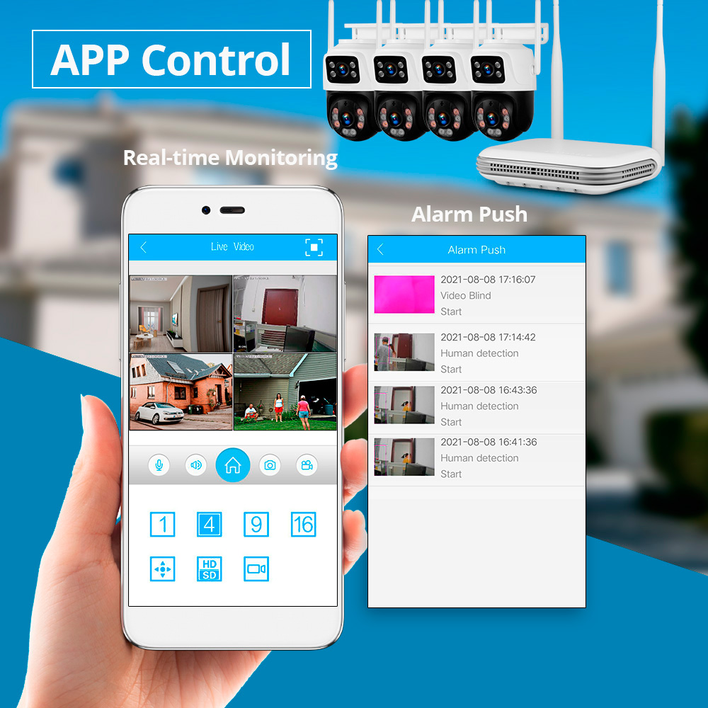 KERUI Waterdichte 6MP HD Draad - Home Security Kit recensie en prijs