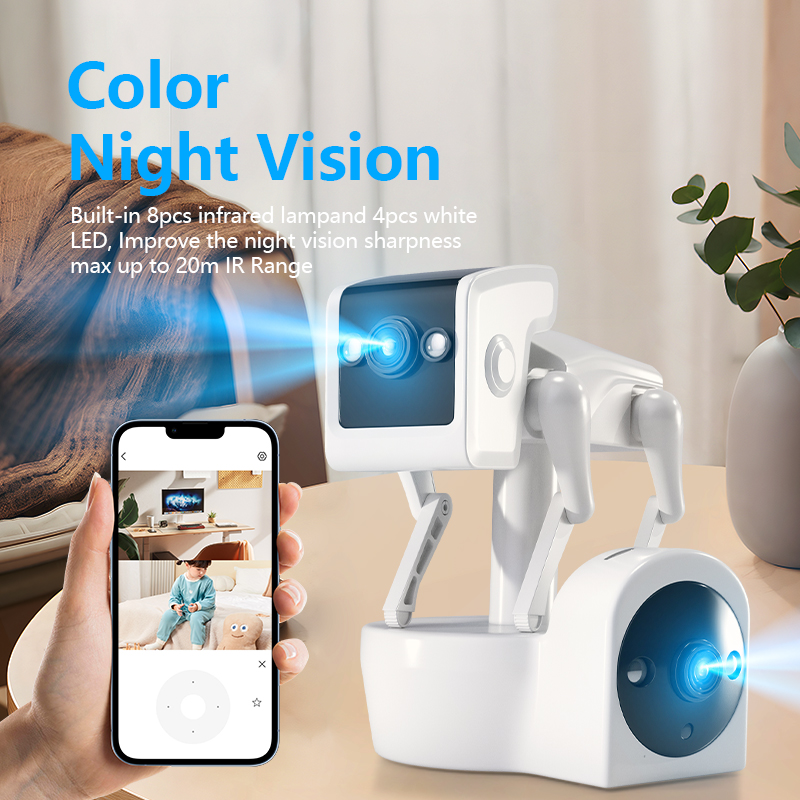 1080P 5G Robothondcamera met d - Home Security Robot Dog recensie en prijs