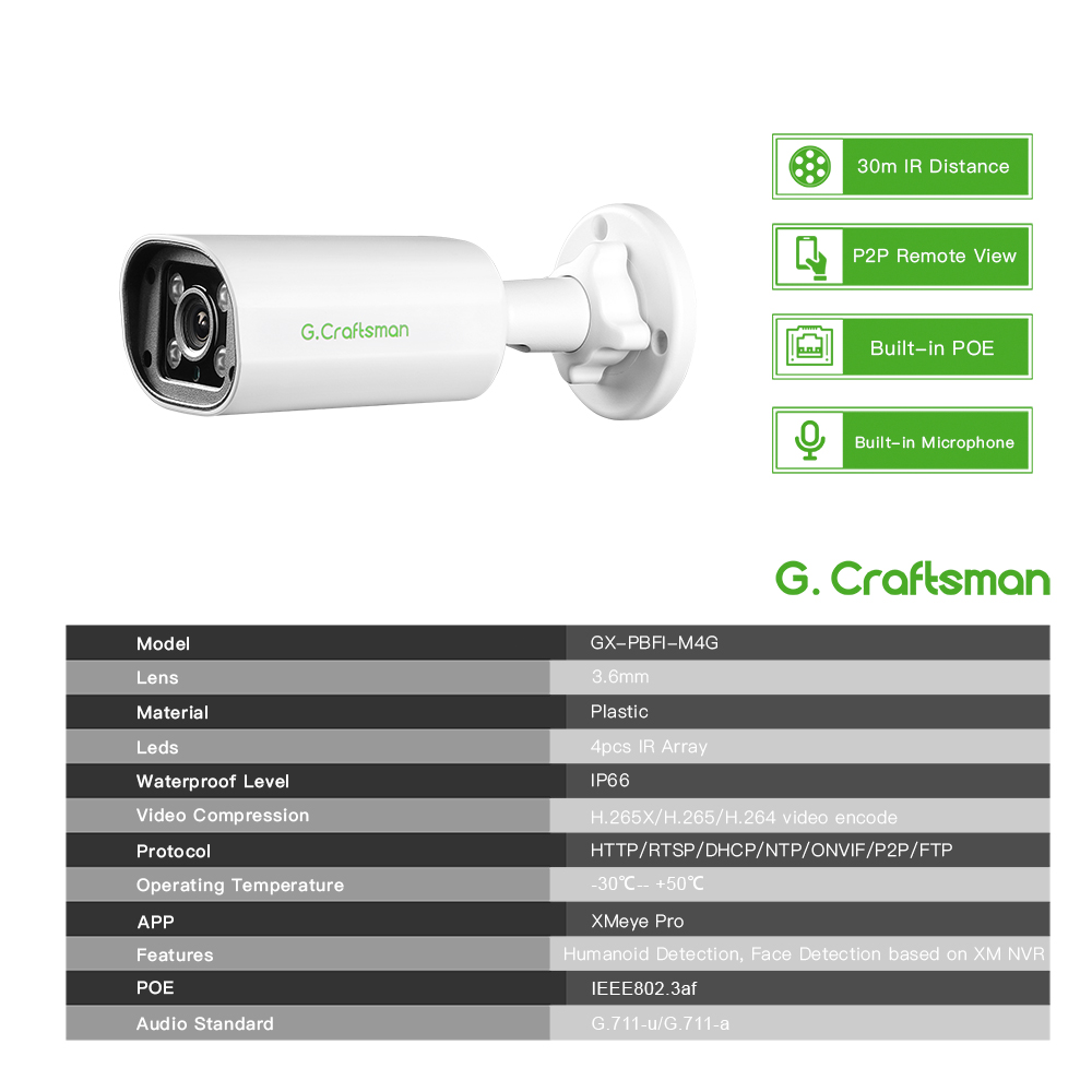 C GC PB 4MP POE IP-camera, ing - Home Security Ultimate recensie en prijs