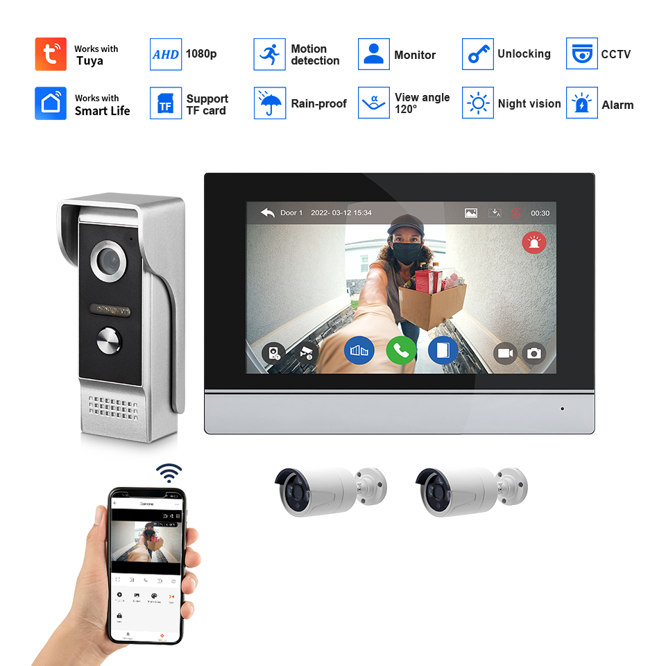 7Inch IPS Scherm 2MP Tuya Afst - Home Security Ultimate recensie en prijs